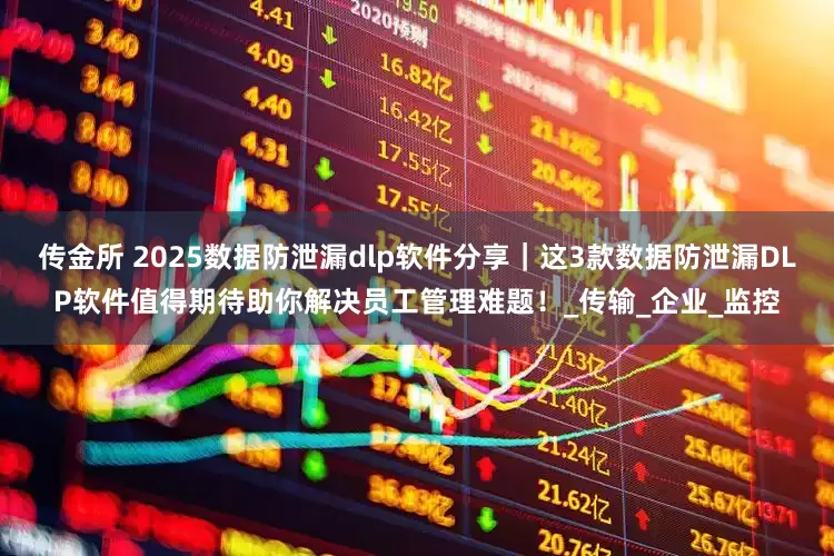 传金所 2025数据防泄漏dlp软件分享｜这3款数据防泄漏DLP软件值得期待助你解决员工管理难题！_传输_企业_监控