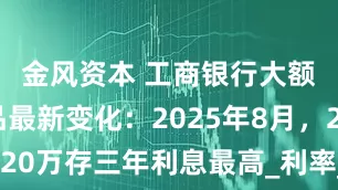 金风资本 工商银行大额存单产品最新变化：2025年8月，20万存三年利息最高_利率_调整_客户